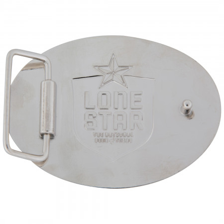 Lone Star Beer Oval Logo Belt Buckle